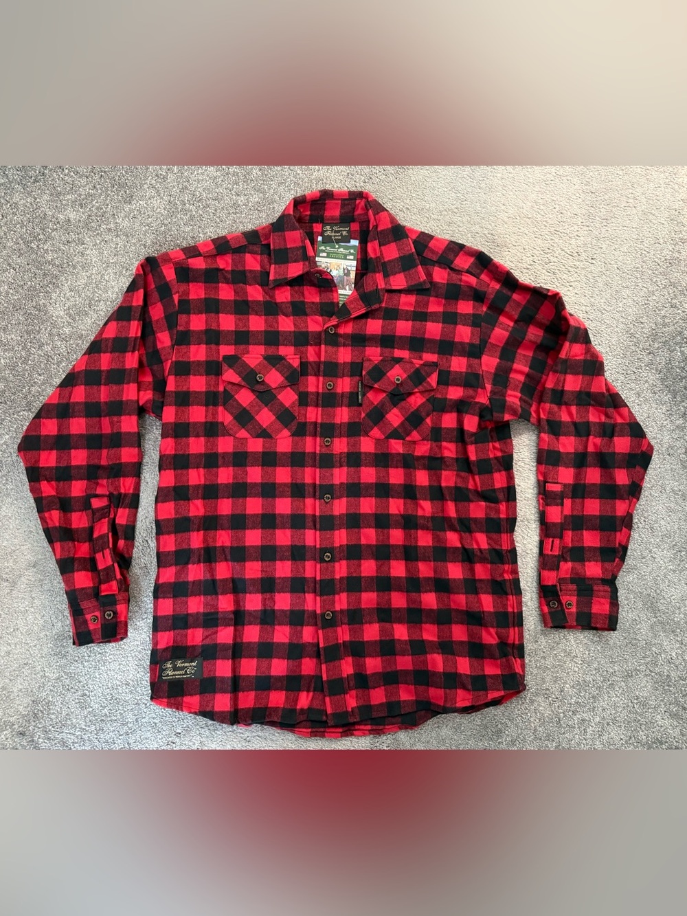 Vermont Flannel Company Men’s Classic Flannel Red Buffalo XL